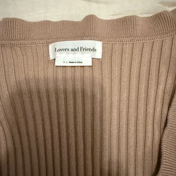 Lovers + Friends Ruffle Knit Top in Nude - Picture 3 of 4